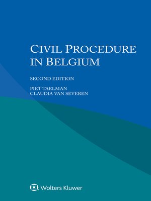 cover image of Civil Procedure in Belgium
